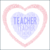 Teacher Coaster -  Heart