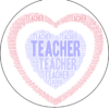 Teacher Coaster -  Heart - Image 3