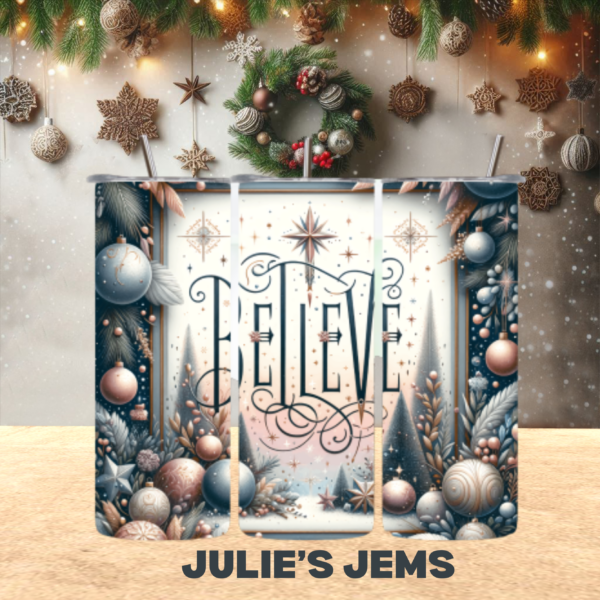 Tumbler - Christmas Believe #1 - Image 2