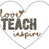 Teacher Coaster - Love, Teach, Inspire - Image 2