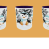 Christmas - Penguin with Tree Background