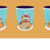 Christmas - Robins with Light Blue Background