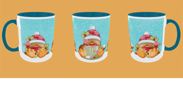 Christmas - Robins with Light Blue Background - Image 2