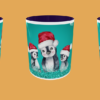 Christmas - Penguin snowflakes turquoise