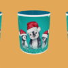 Christmas - Penguin snowflakes turquoise - Image 2