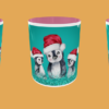 Christmas - Penguin snowflakes turquoise - Image 3