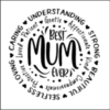 Coaster - Mum - Amazing Mum Ceramic Coaster - Best Mum - Image 3