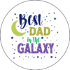 Coaster - Father's Day - Galactic Dad: The best in the Universe