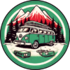 Coaster - Camper Van vintage Retro Adventure charm