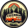 Coaster - Camper Van vintage Retro Adventure charm - Image 5