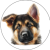 Coaster - Dogs - German Shepherd Puppy Ceramic - Image 3