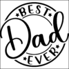 Coaster - Fathers Day - Celebrate with our 'Best Dad Ever' Ceramic Coaster