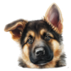 Coaster - Dogs - German Shepherd Puppy Ceramic