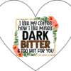 Coaster - Cofee Quotes - I Like my Coffee with a Side of Humour Ceramic Coaster with Fun Quote - Image 3