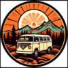 Coaster - Camper Van vintage Retro Adventure charm - Image 4