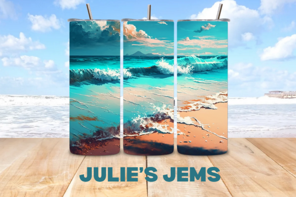 Tumbler - Beach Scene #1 - Image 2