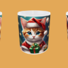 Christmas - Cat with bauble background - Image 4
