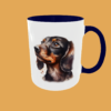 Dogs - Dachshund Lover's 11oz Ceramic Mug - High-Gloss Finish with Optional Coloured Handle - Image 2
