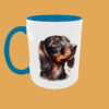 Dogs - Dachshund Lover's 11oz Ceramic Mug - High-Gloss Finish with Optional Coloured Handle - Image 3