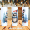 Tumbler - Christmas Owl #3 - Image 2