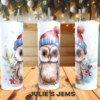 Tumbler - Christmas Owl #4 - Image 2