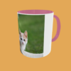 Cat - Adorable Cat Mug with Choice of Coloured Handle - Purrfect for Cat Lovers - Image 3