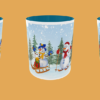 Christmas - snowman ski and sled - Image 2