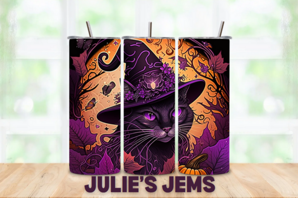Tumbler - Halloween Magic Cat - Image 3